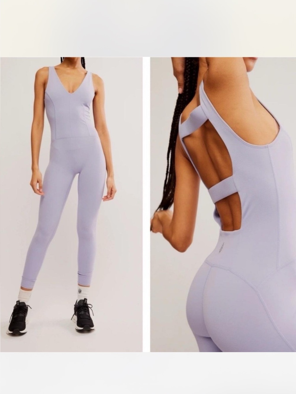 NWT Free People Movement
Never Better One Piece Jumpsuit Platinum